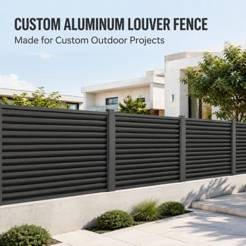Elegant Low Maintenance Custom Color Aluminum Privacy Screen for Backyard Patio and Landscape Partition