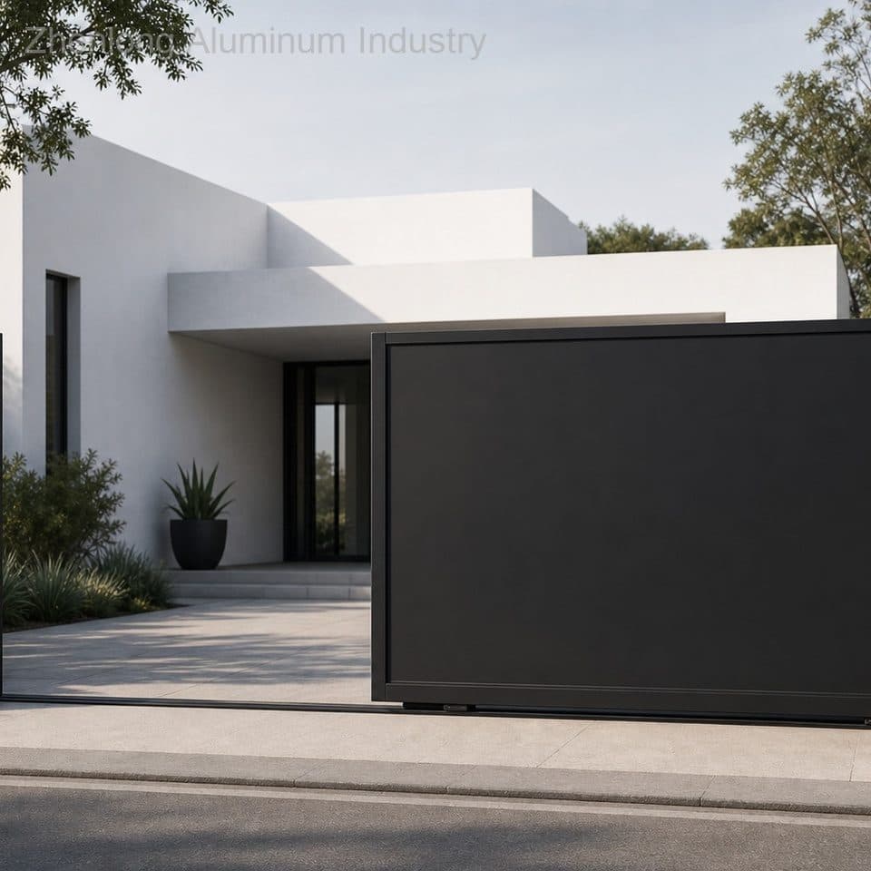 Automatic Sliding Gate Driveway Gates Customizable Size Color Options Modern Durable Eco-Friendly Sustainable Material for