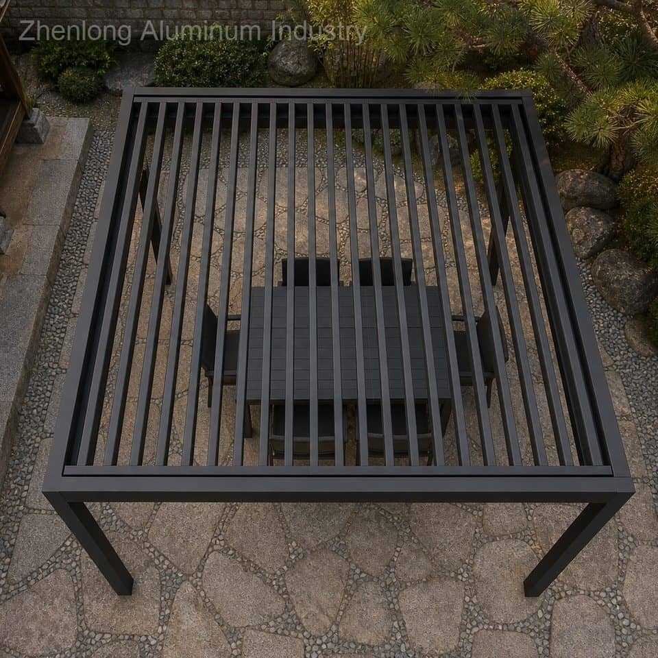 Durable Electric 10x12ft Backyard Gazebo Outdoor Living Aluminum Structure Powder Coated Modern Residential Commercial