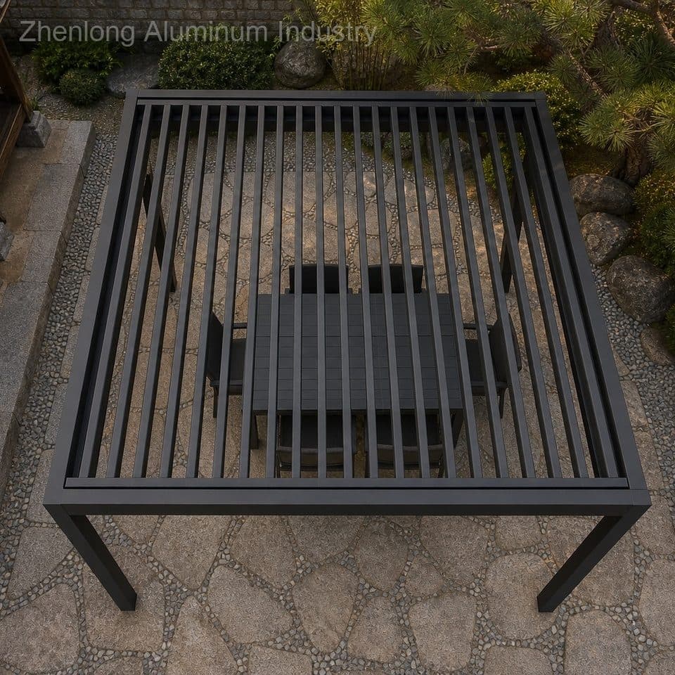 Durable Electric 10x12ft Backyard Gazebo Outdoor Living Aluminum Structure Powder Coated Modern Residential Commercial