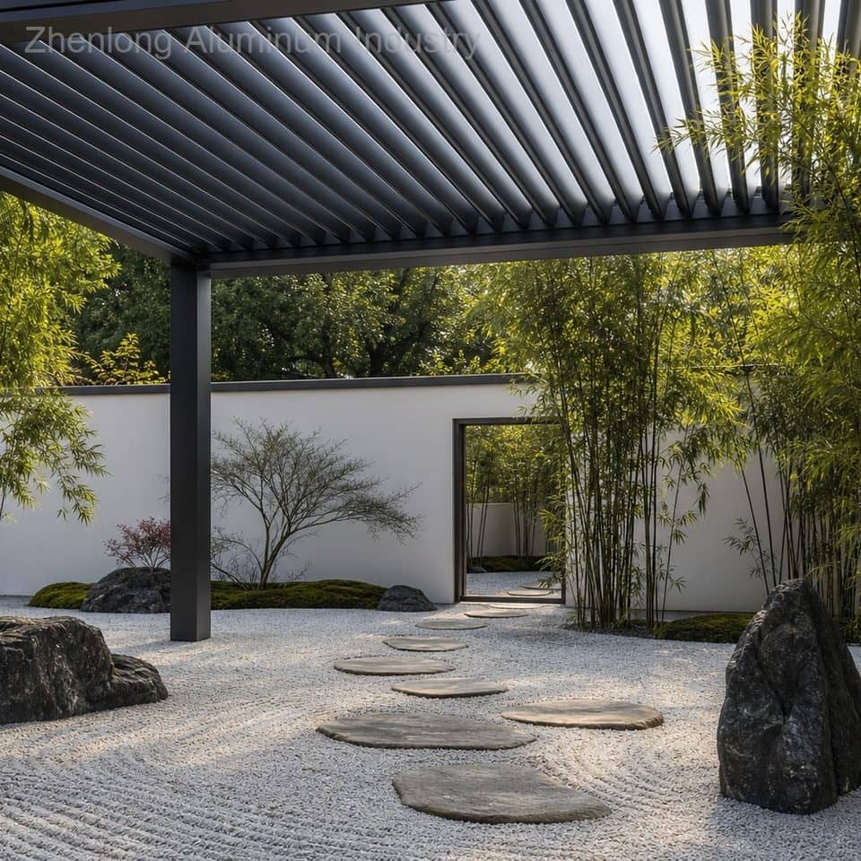Innovative LED Integrated 4x4m Motorized Pergola for Terrace Outdoor Aluminum Structure Residential & Commercial