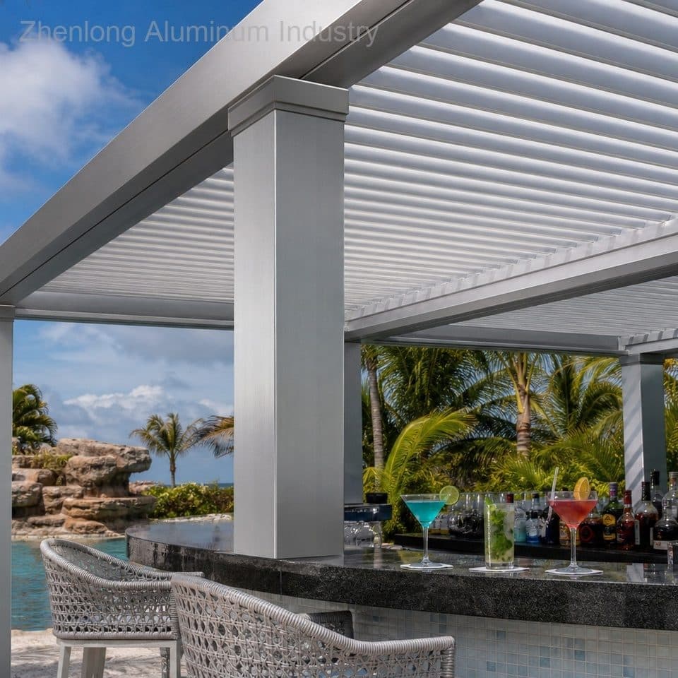 Easy Assembly Heavy Duty Structure Custom Size Backyard Gazebo for Swimming Pool Outdoor Aluminum Structure Residential & Commer