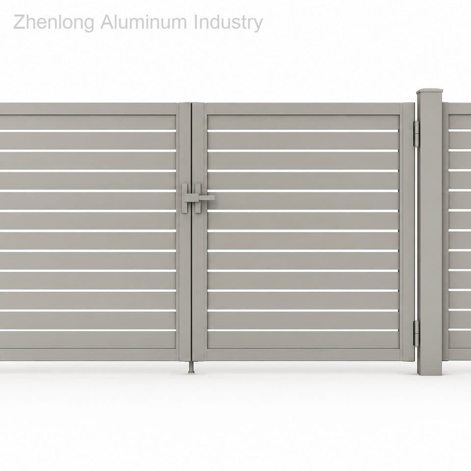 Weatherproof Modern Aluminum Driveway Gates Heavy Duty Eco-Friendly Ornamental for Private Estate