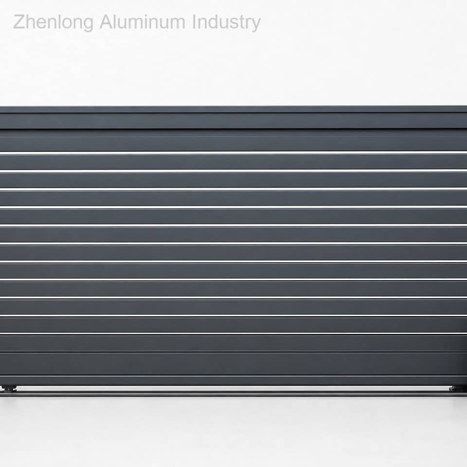 Modern Minimalist Aluminum Driveway Gates Customizable Size Color Options AAMA Powder Coated Eco-Friendly Waterproof for