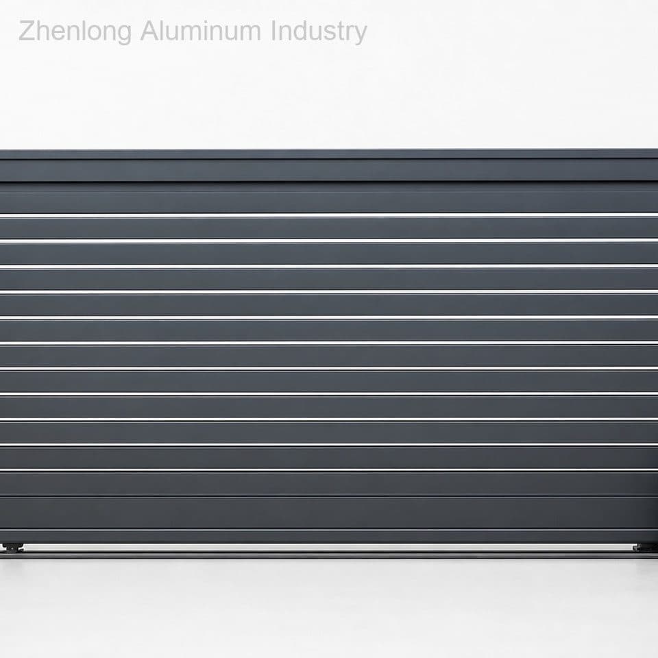 Modern Minimalist Aluminum Driveway Gates Customizable Size Color Options AAMA Powder Coated Eco-Friendly Waterproof for