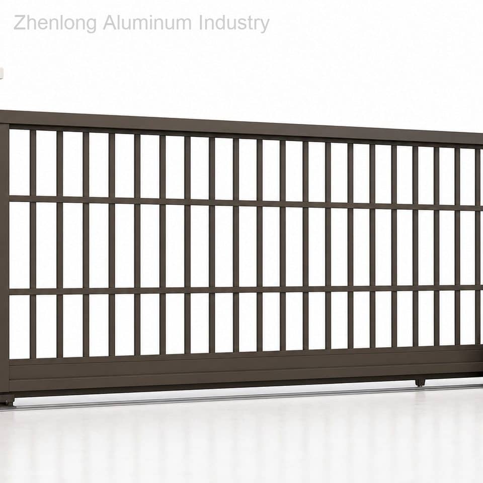Aluminum Sliding Door Driveway Gates Secure Multi-Point Locking System Eco-Friendly Waterproof Durable Construction for Modern