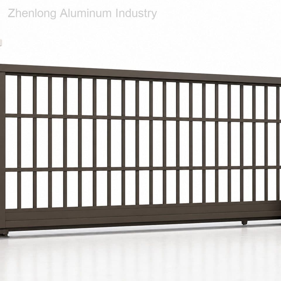 Aluminum Sliding Door Driveway Gates Secure Multi-Point Locking System Eco-Friendly Waterproof Durable Construction for Modern