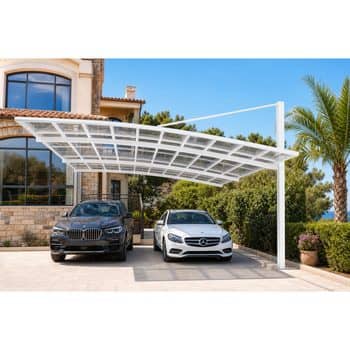 Fixed Aluminum Modern Carport Canopy Column Post Support Structure Modular Easy Installation Kit for Villa Garden Outdoor